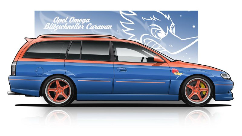 Кастомизированный Opel Omega: яркое превращение с мощным сердцем Кастомизированный Opel Omega: яркое превращение с мощным сердцем