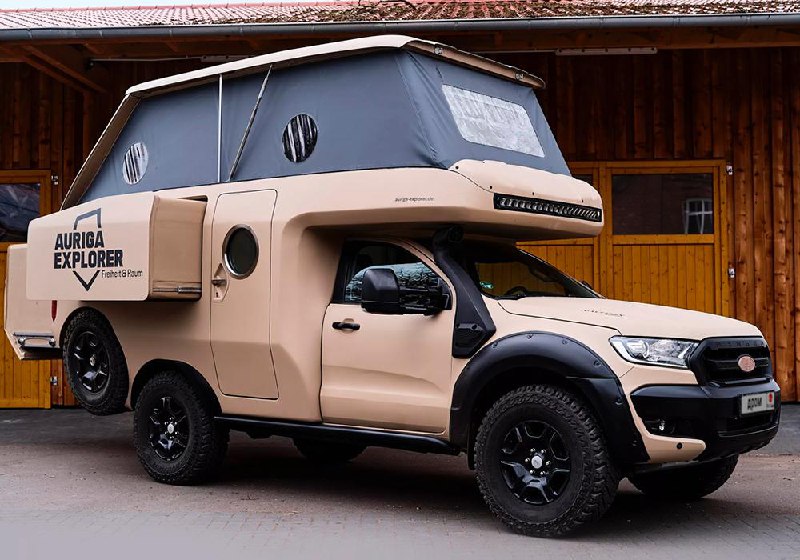 В Германии создан уникальный 6-колёсный кемпер на базе Ford Ranger