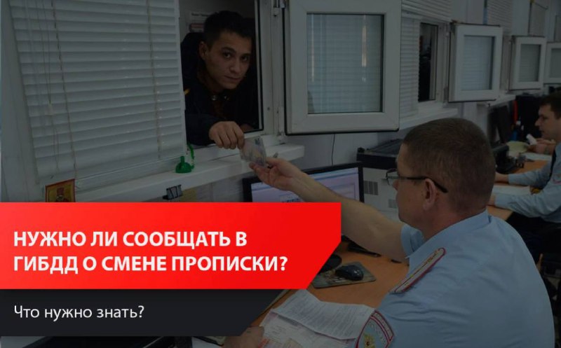 Обязательность уведомления ГИБДД о смене прописки при переезде Обязательность уведомления ГИБДД о смене прописки при переезде