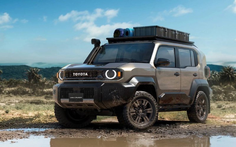 Toyota представила «маленький» Land CruiserНовинка напоминает «большой» Land Cruiser Prado, у них много общих черт, особенно они похожи по форме.