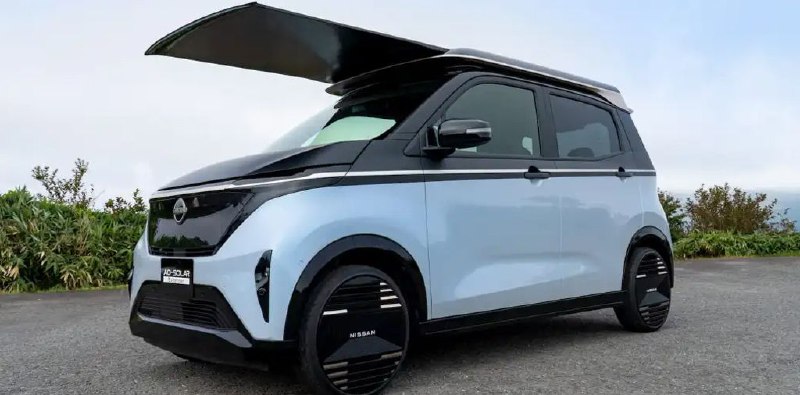 Nissan внедряет раскладные солнечные панели для электромобиля Sakura, предоставляя возможность проехать до 3000 км без затрат на электроэнергию Nissan внедряет раскладные солнечные панели для электромобиля Sakura, предоставляя возможность проехать до 3000 км без затрат на электроэнергию