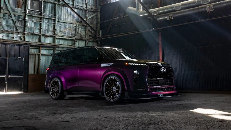 Infiniti QX80 получил мотор от Nissan GT-R мощностью 1000 л.с.Специальная модификация внедорожника была подготовлена для участия в выставке тюнинга SEMA.