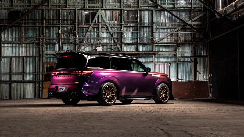 Infiniti QX80 получил мотор от Nissan GT-R мощностью 1000 л.с.Специальная модификация внедорожника была подготовлена для участия в выставке тюнинга SEMA.