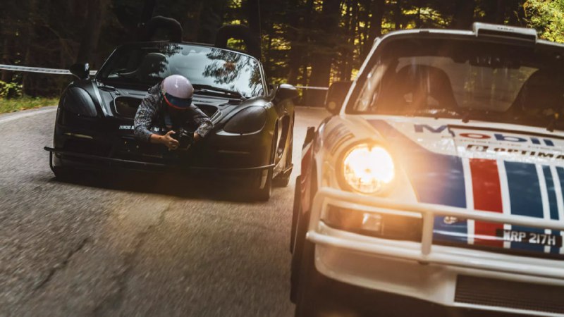Porsche превратил свой Boxster в профессиональную съемочную машину