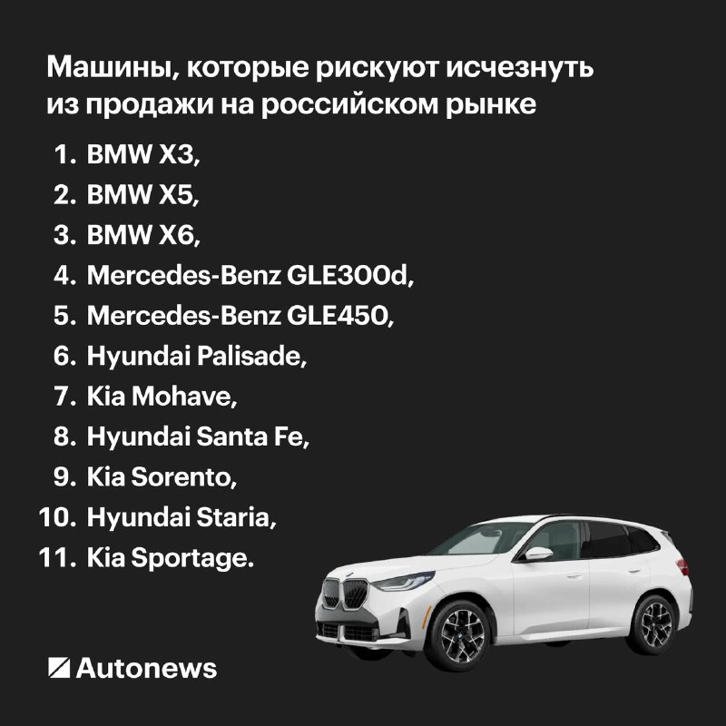 Новые тарифы на утилизационный сбор могут вывести из России популярные иномарки