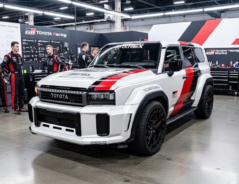 Яркий тюнинг внедорожника Toyota Land Cruiser Prado от Liberty Walk