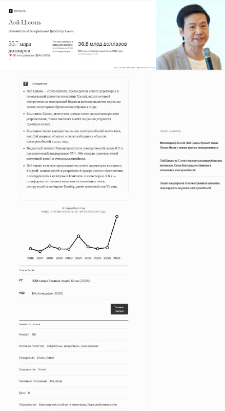 Председатель GWM Вэй Цзяньцзюн входит в число богатейших бизнесменов Китая