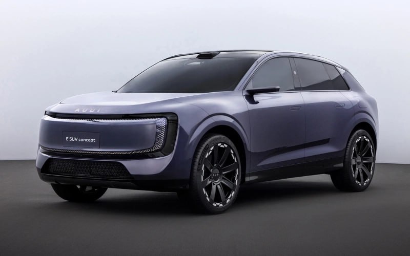 Новый Audi E SUV: инновационный дизайн без фирменных колец Новый Audi E SUV: инновационный дизайн без фирменных колец