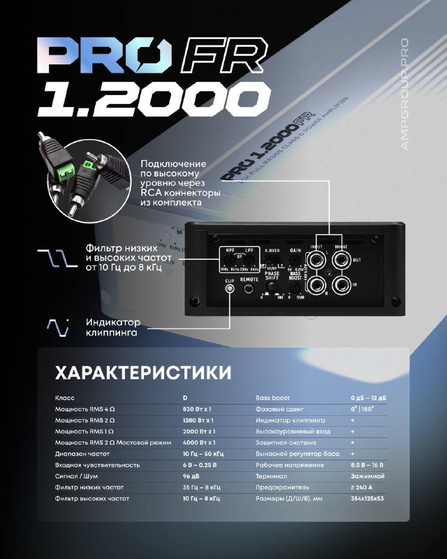 Обновлённые моноблоки AMP PRO FR: расширенные возможности и высокая мощность