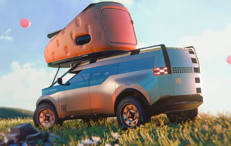 Новый концепт Fiat Dolce Camper — универсальный кемпер для приключений