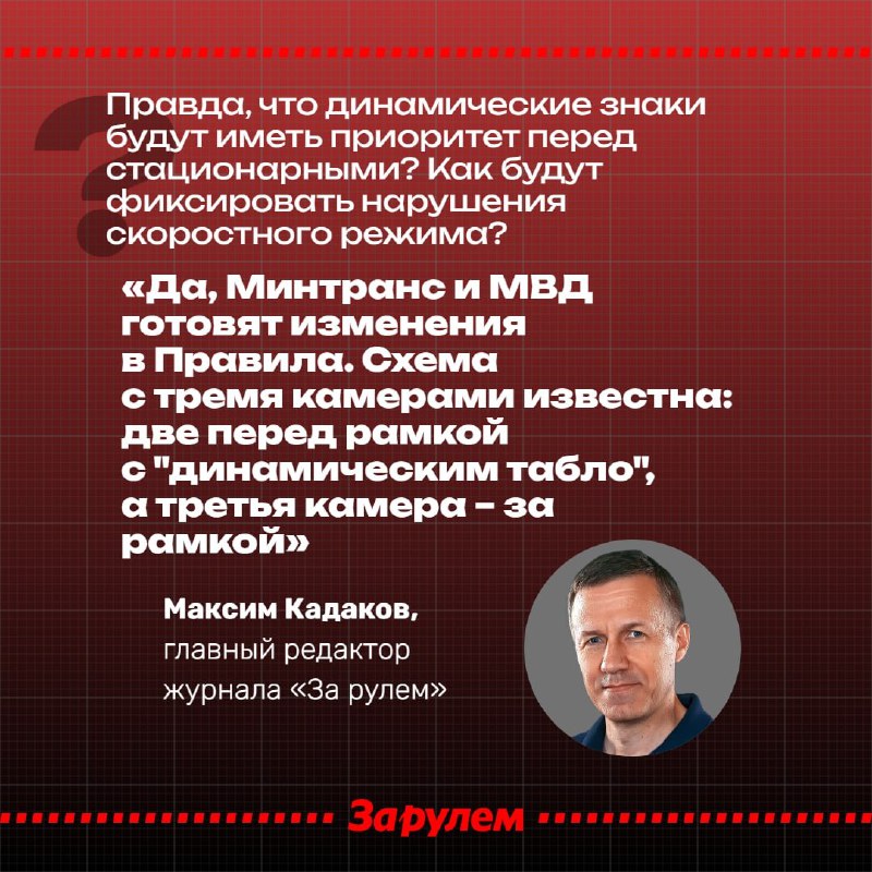 Введение динамических дорожных знаков: новые правила и перспективы контроля Введение динамических дорожных знаков: новые правила и перспективы контроля