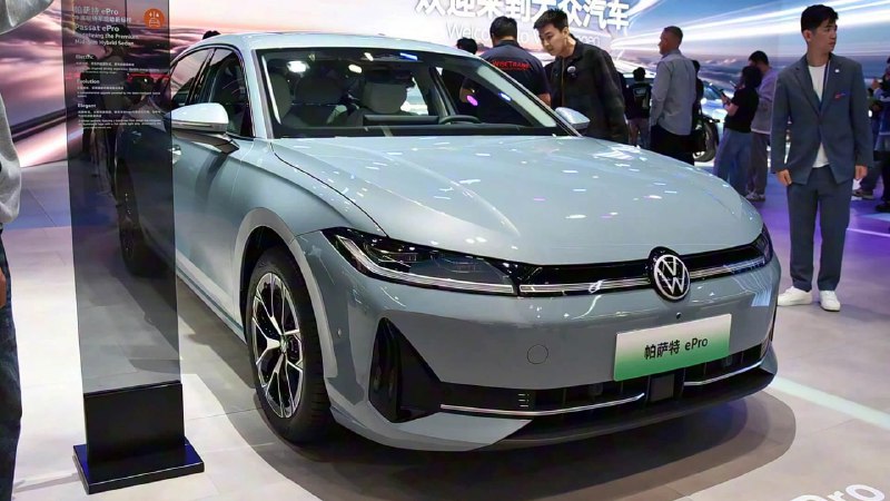 Китайский гибридный седан Volkswagen Passat ePro получит запас хода до 1300 км Китайский гибридный седан Volkswagen Passat ePro получит запас хода до 1300 км