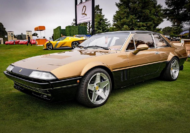Преобразование классической Ferrari 412 в современное произведение искусства