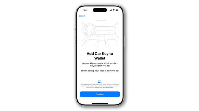 iPhone теперь может служить цифровым ключом для автомобиля iPhone теперь может служить цифровым ключом для автомобиля