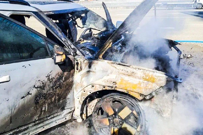 Произошел серьезный инцидент с прототипом Hyundai Santa Fe во время испытаний Произошел серьезный инцидент с прототипом Hyundai Santa Fe во время испытаний