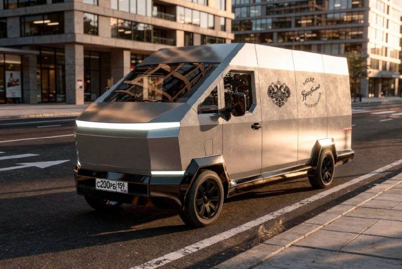 В России появился электрофургон в стиле Tesla Cybertruck от нового бренда Руссо-Балтъ В России появился электрофургон в стиле Tesla Cybertruck от нового бренда Руссо-Балтъ