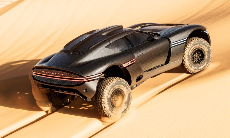 Genesis представила внедорожной суперкар с мощным V8 и ралли-рейдовым дизайном Genesis представила внедорожной суперкар с мощным V8 и ралли-рейдовым дизайном