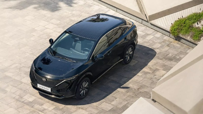 Электрокроссовер Nissan Ariya получил встроенные солнечные панели для повышения автономности Электрокроссовер Nissan Ariya получил встроенные солнечные панели для повышения автономности