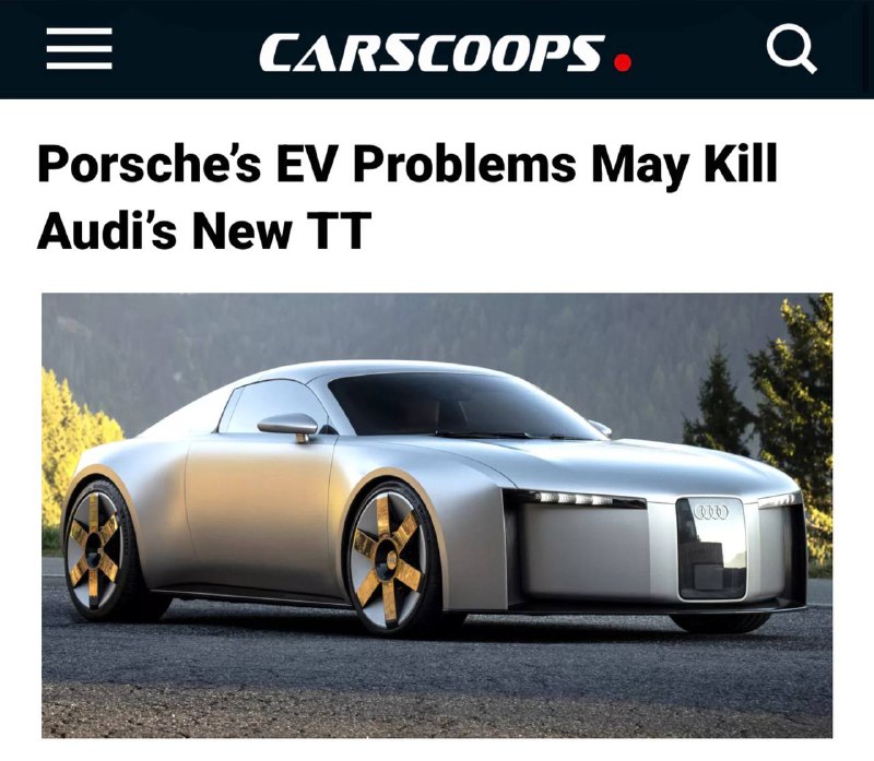 Риски для Audi из-за проблем Porsche с электромобилями Риски для Audi из-за проблем Porsche с электромобилями