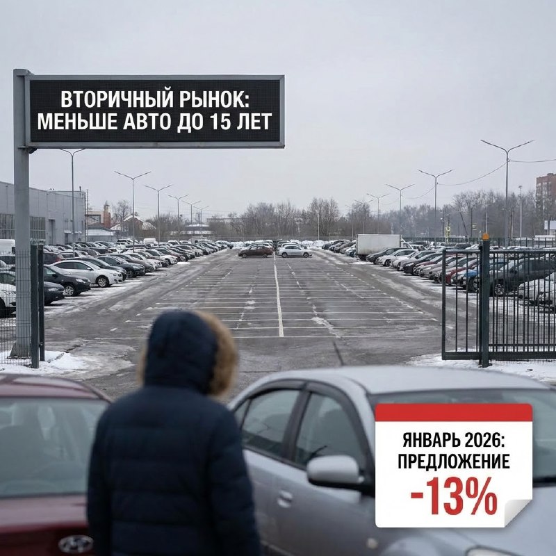Сокращение предложения подержанных автомобилей на российском рынке в 2026 году