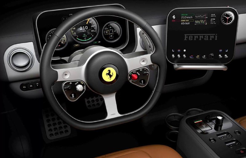Ferrari впервые показала интерьер электрокара Luce, созданный студией Джони Айва