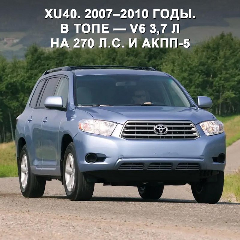 Эволюция Toyota Highlander: от внедорожника до электромобиля Эволюция Toyota Highlander: от внедорожника до электромобиля