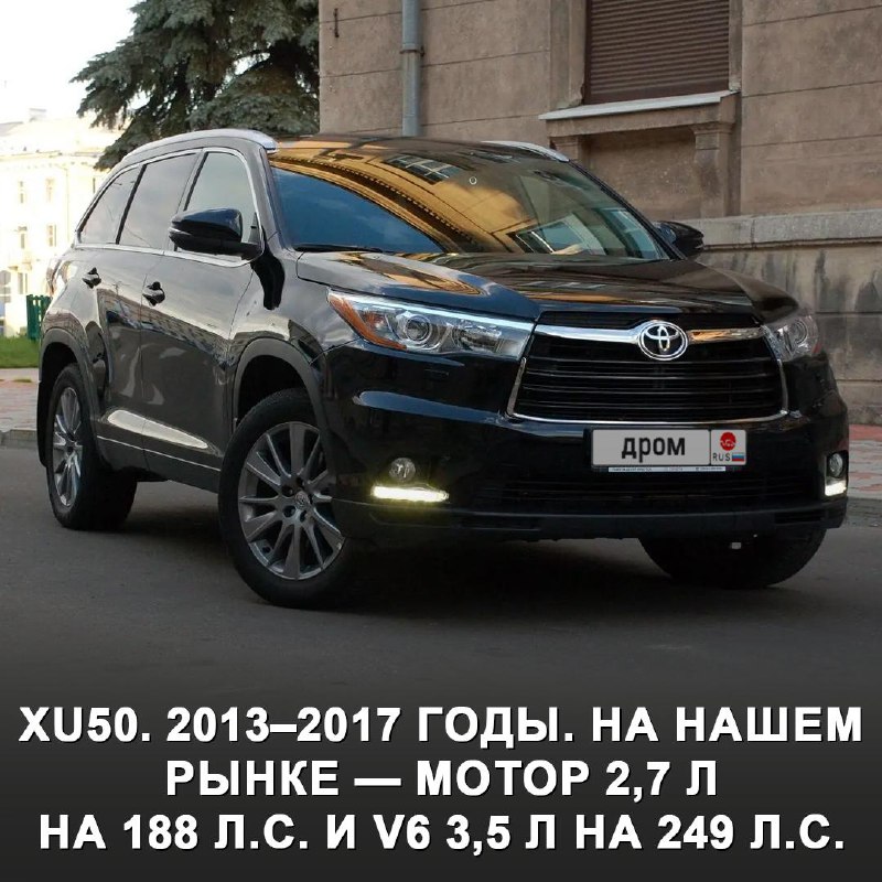 Эволюция Toyota Highlander: от внедорожника до электромобиля Эволюция Toyota Highlander: от внедорожника до электромобиля