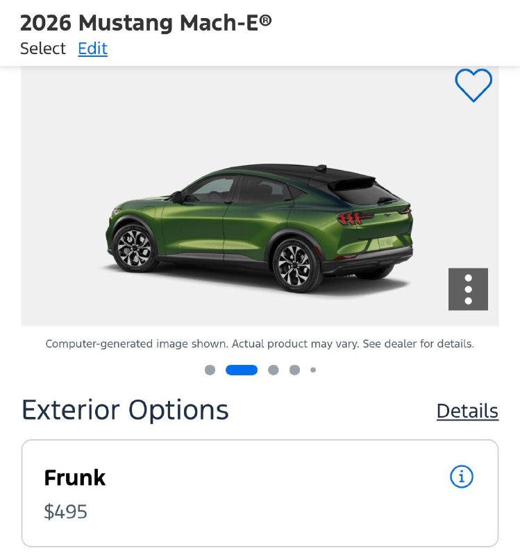 Ford ввести плату за использование переднего багажника на Mustang Mach-E