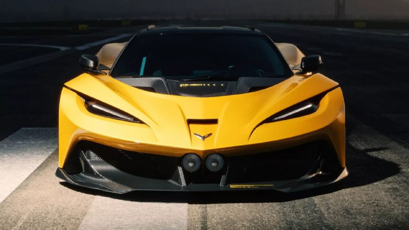 Независимый дизайнер создал экстремальный гиперкар на базе Corvette C8