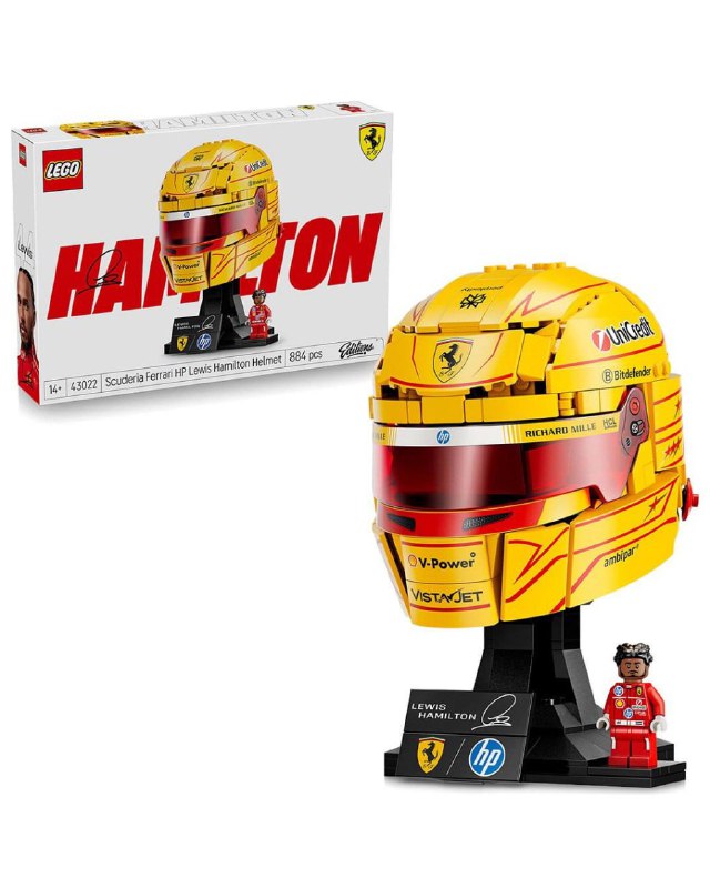 LEGO выпустили коллекцию шлемов Формулы 1 с реалистичной детализацией