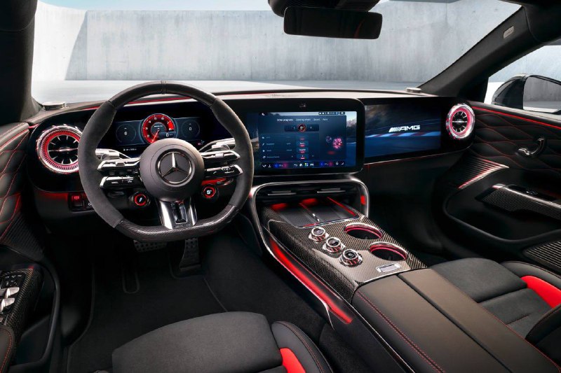 Новый электрический суперкар Mercedes-Benz AMG GT: интерьер и особенности Новый электрический суперкар Mercedes-Benz AMG GT: интерьер и особенности
