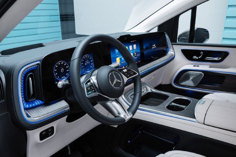 Mercedes представил новый роскошный электрический микроавтобус с дальностью до 700 км Mercedes представил новый роскошный электрический микроавтобус с дальностью до 700 км