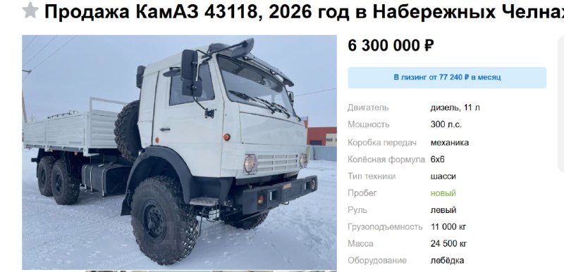 В Набережных Челнах появился уникальный грузовик КАМАЗ-43118 6х6, аналогичный моделям для ООН В Набережных Челнах появился уникальный грузовик КАМАЗ-43118 6х6, аналогичный моделям для ООН