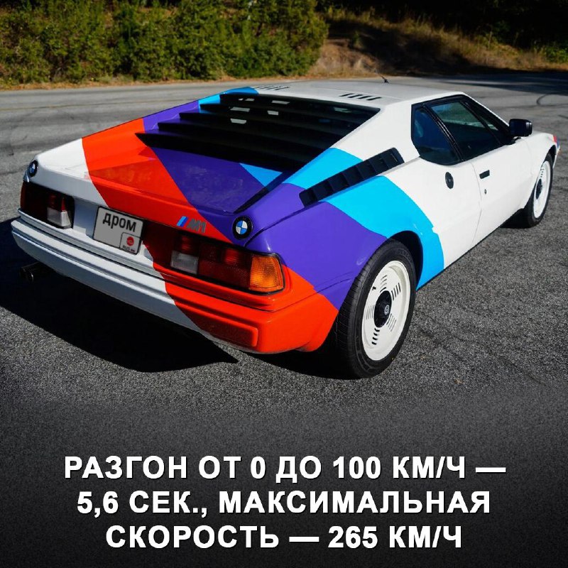 BMW M1: легендарный спорткар с историей скоростных рекордов