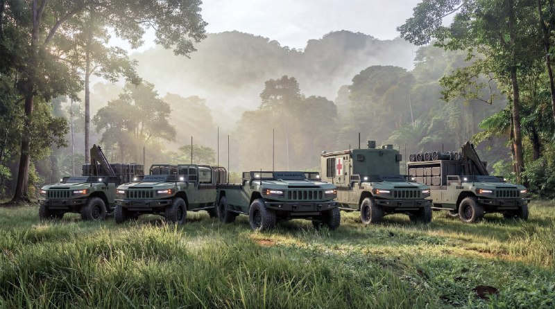 Показан автономный военный транспорт на базе Humvee Показан автономный военный транспорт на базе Humvee