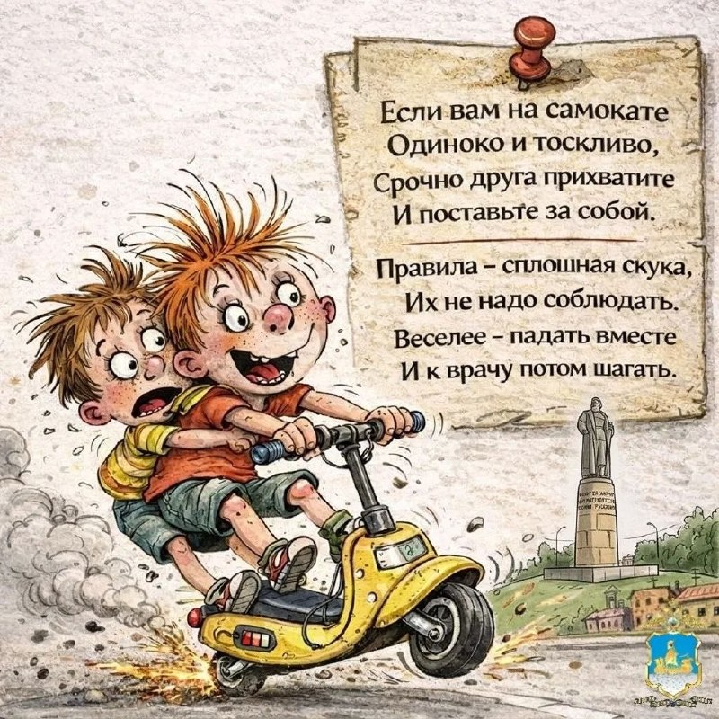 Вредные советы и правила безопасного катания на электросамокатах