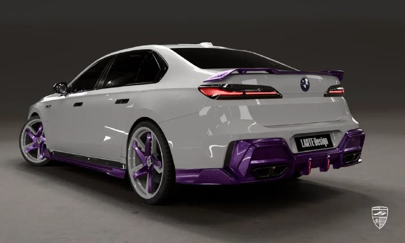BMW 7 серии: фиолетовый карбон и аэродинамический обвес от Larte Design BMW 7 серии: фиолетовый карбон и аэродинамический обвес от Larte Design