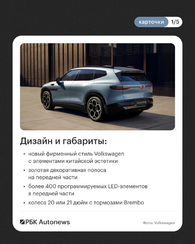Volkswagen ID. Unyx 08: старт продаж в Китае и перспективы для России