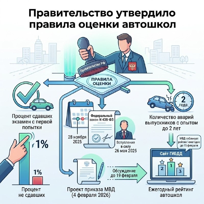 МВД утвердило критерии оценки эффективности автошкол МВД утвердило критерии оценки эффективности автошкол