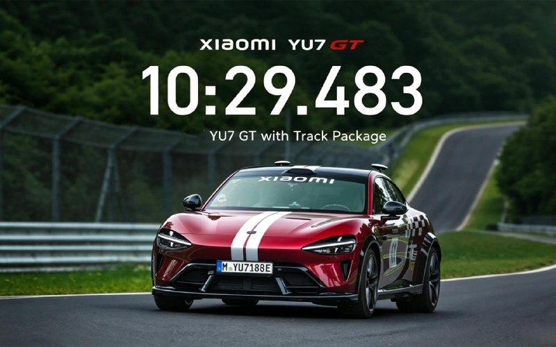 Xiaomi YU7 GT установил рекорд Нюрбургринга в автономном режиме Xiaomi YU7 GT установил рекорд Нюрбургринга в автономном режиме