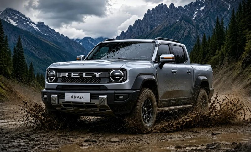 Новый дизель-гибридный пикап Chery Rely P3X готовится к выходу