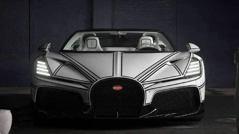 Bugatti представил уникальный гиперкар W16 Mistral Blanc Éternel с фарфоровыми вставками