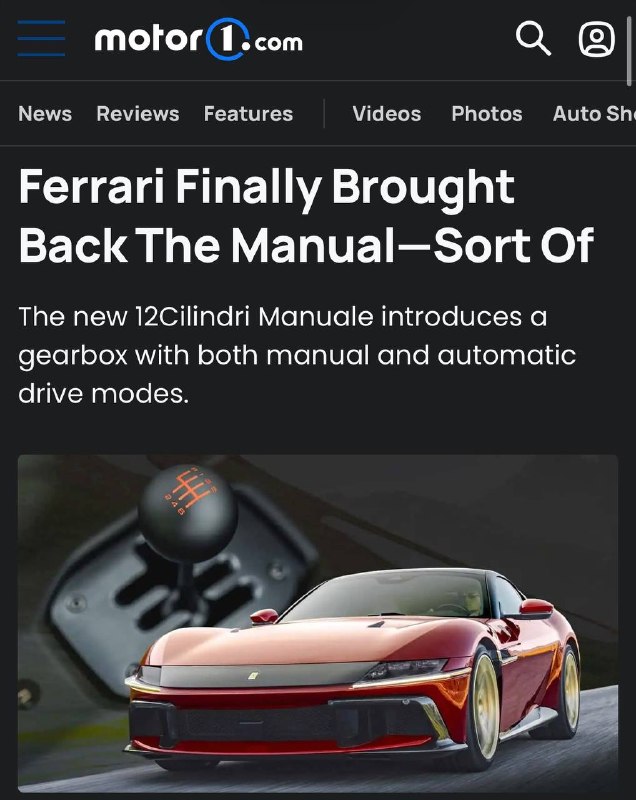 Ferrari вернула механику, но с электронным подвохом Ferrari вернула механику, но с электронным подвохом