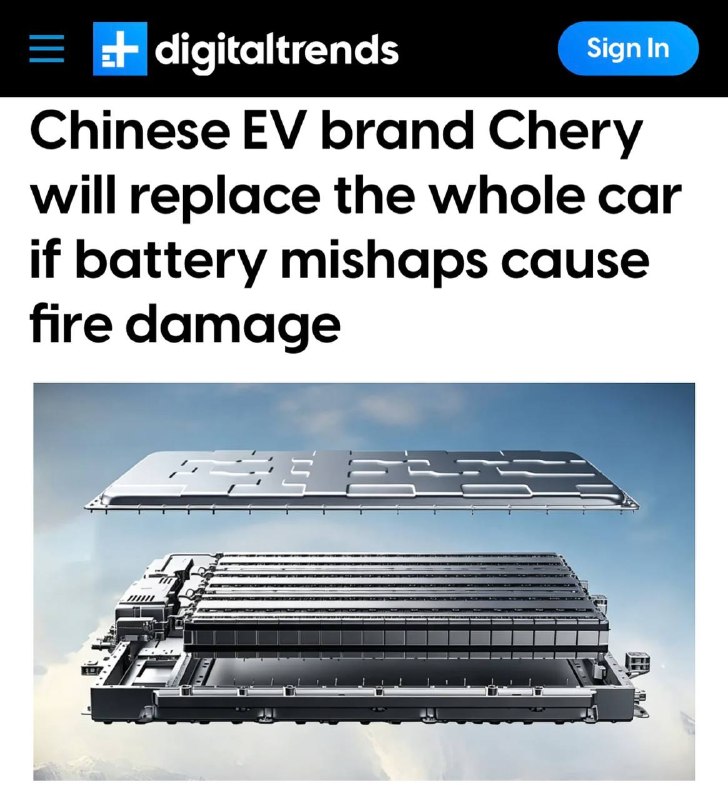 Chery Offers Lifetime Battery Warranty with Full Car Replacement Chery Offers Lifetime Battery Warranty with Full Car Replacement