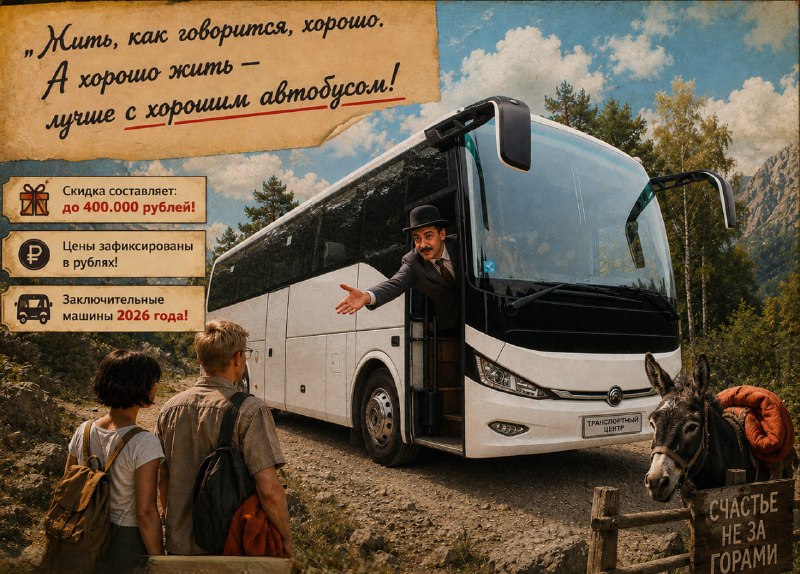 Акция на автобусы YUTONG 6947/C9 от официального дилера