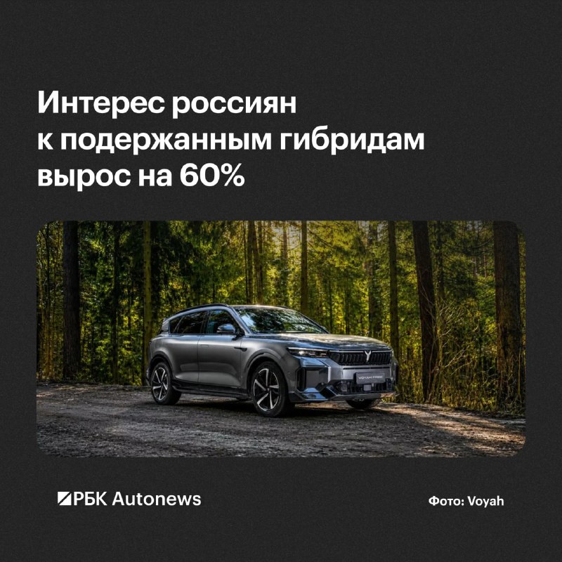 Спрос на подержанные гибриды в России вырос на 60%