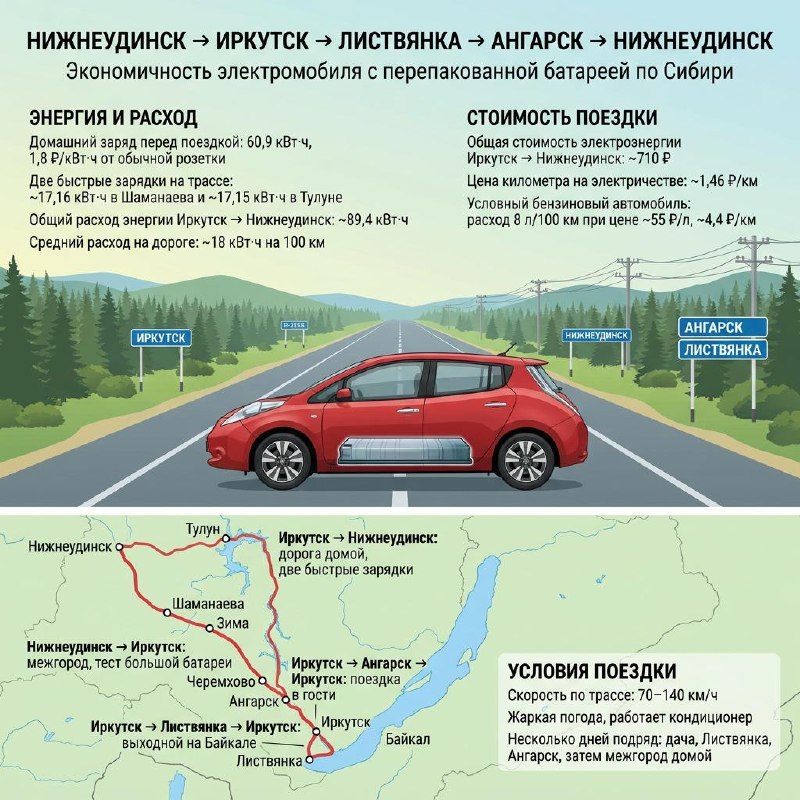 Электромобили и дальние поездки: как экономить на энергии Электромобили и дальние поездки: как экономить на энергии