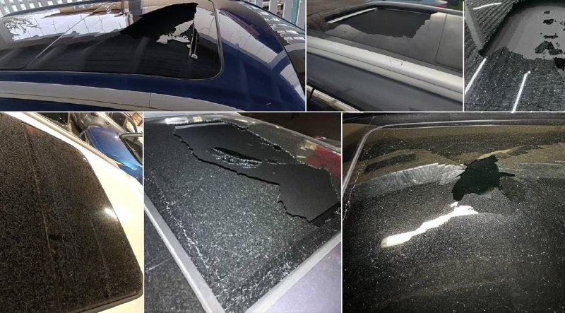 Панорамные крыши китайских автомобилей лопаются на юге России из-за аномальной жары Панорамные крыши китайских автомобилей лопаются на юге России из-за аномальной жары