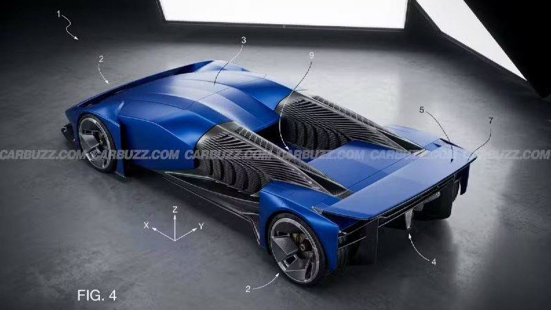 Ferrari запатентовала задние фонари, работающие как антикрыло Ferrari запатентовала задние фонари, работающие как антикрыло