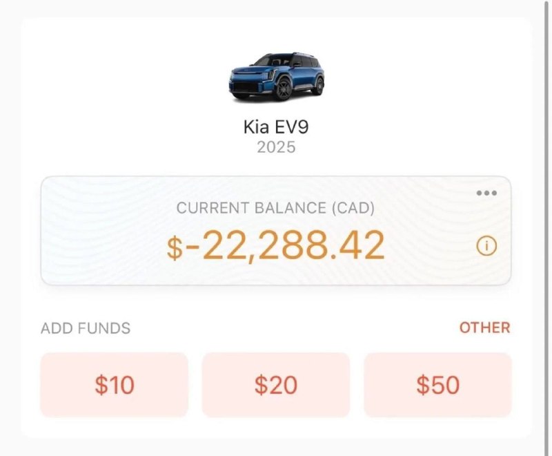 Канадец получил счет на $16 тысяч за одну зарядку Kia EV9 Канадец получил счет на $16 тысяч за одну зарядку Kia EV9